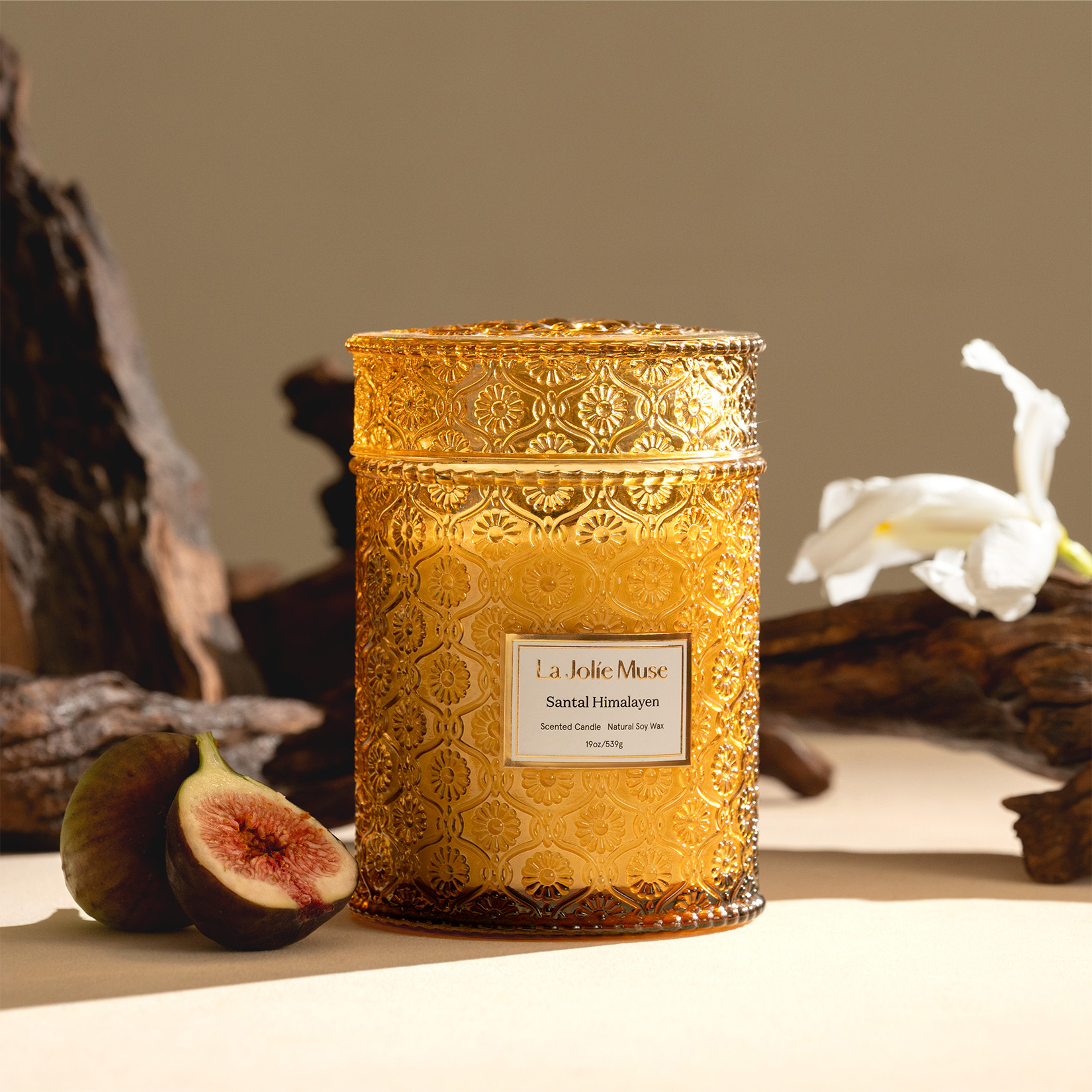 Amazon.com: LA JOLIE MUSE Santal Himalayen Candle - Sandalwood