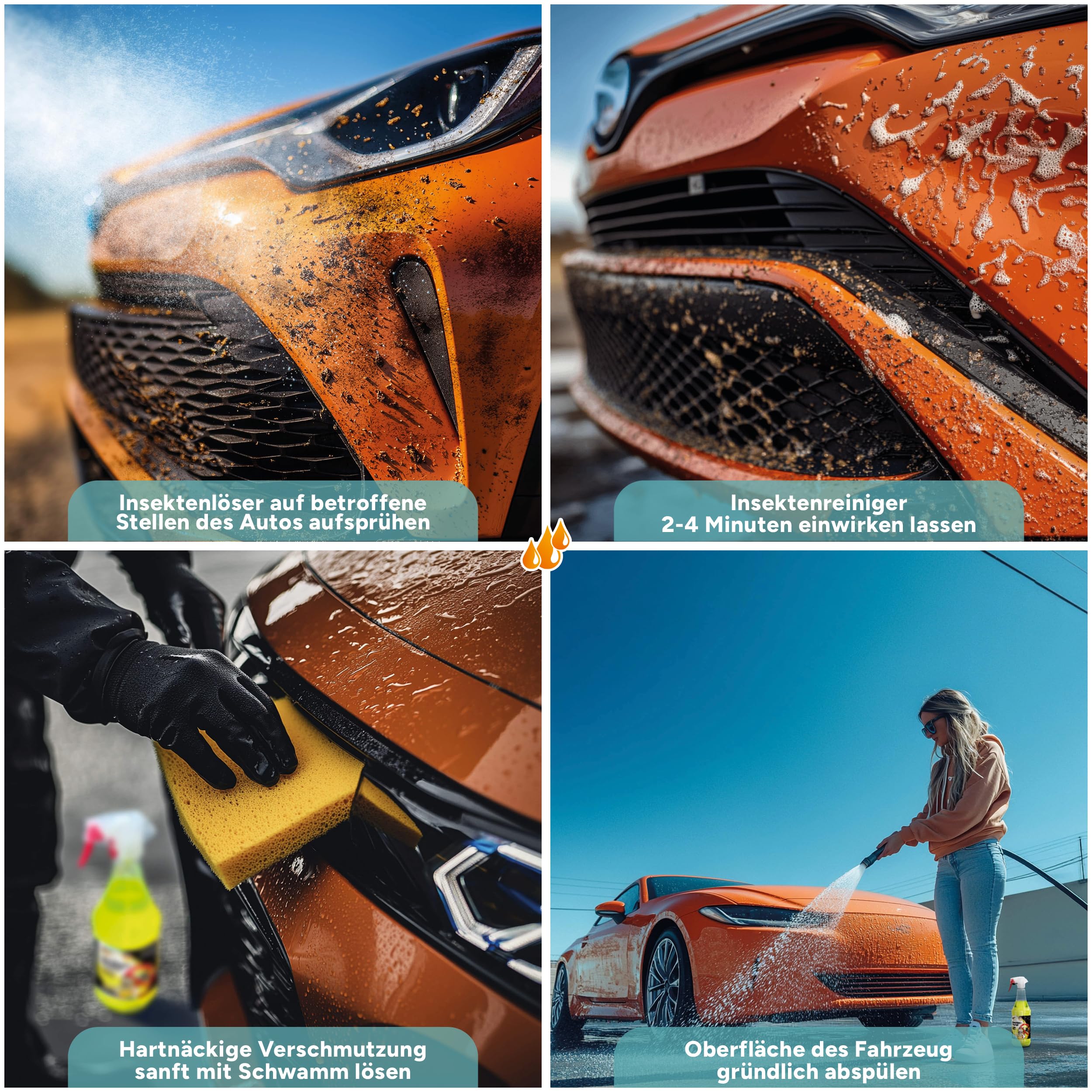 TUGA Chemie Insekten-Teufel Insektenentferner 5 L Kanister Made in Germany | Kraftvoller Insektenreiniger für Auto, Lack, Glas & Kunststoff, Schonende Formel