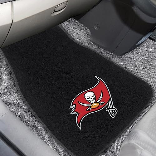 Vista 41 de FANMATS NFL-Teams - Juego de 2 alfombrillas bordadas para coche, unisex, para adultos Negro