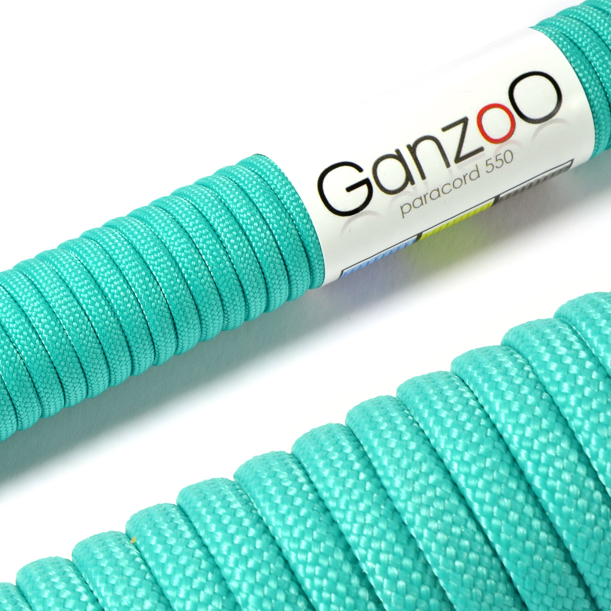 Ganzoo Paracord 550 Tipo 3, Cuerda 4 mm 100 m con 7 hebras Interiores, Funda poliéster/Nylon, para Outdoor Camping Supervivencia, rutas de Trekking, asegurar Tienda, Collar y Correa Perro, Oliva — view 50