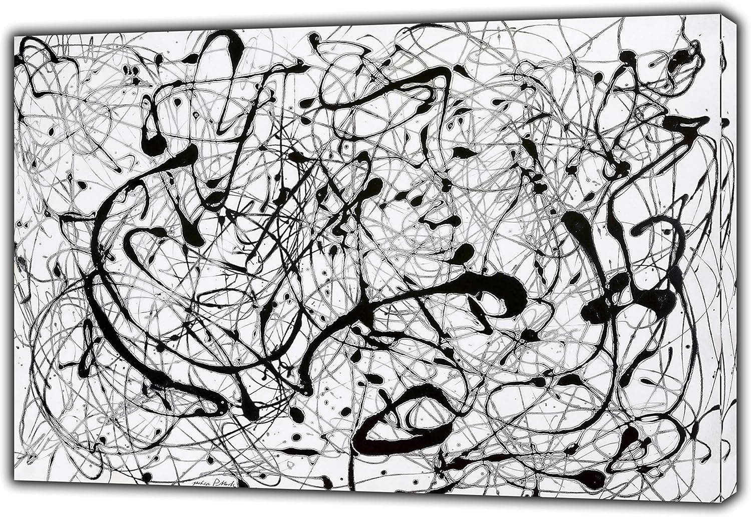 Jackson Pollock Paintings Black And White