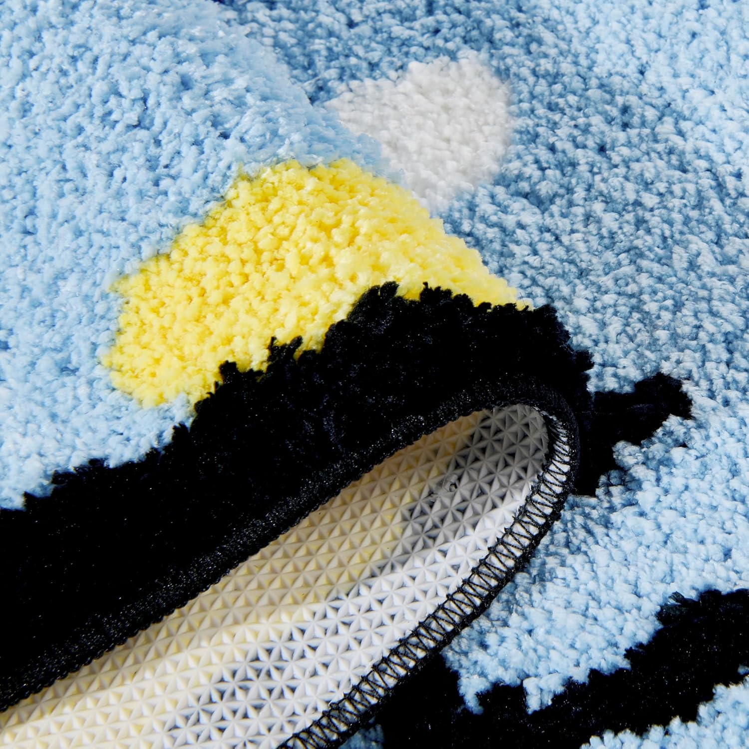 Estmy Sardine Fish Bath Mat for Kids Bathroom Non Slip Washable, 16 x 47 Cute Sea Animals Coastal Kids Bathroom Runner Rugs, Turquoise Blue Summer Beach Aesthetic Fun Microfiber Extra Long Bath Rug