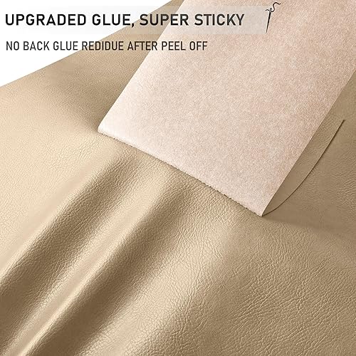 Miniatura 10 de Parche de reparación de cuero para muebles, parches de cuero autoadhesivos de 8.3 x 11 pulgadas para sofá, parche de reparación de cuero para