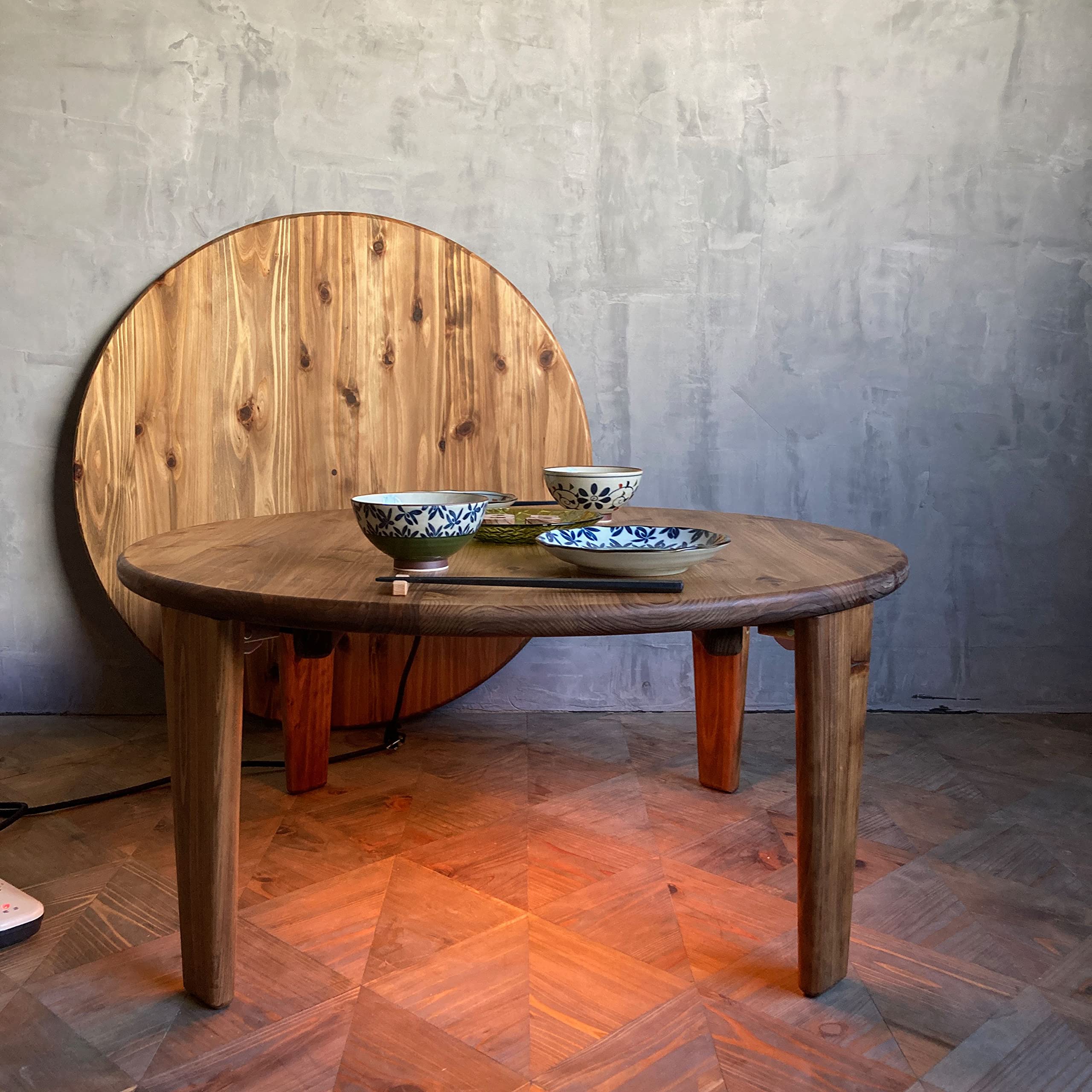 Amazon.co.jp : 85ファニチャー 癒されるこたつ ボルト固定式脱着脚 丸