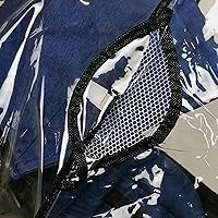 Vista 9 de Funda de lluvia universal para cochecito de bebé, cochecito de viaje compacto, impermeable, nieve, viento, protección contra el clima, EVA de grado