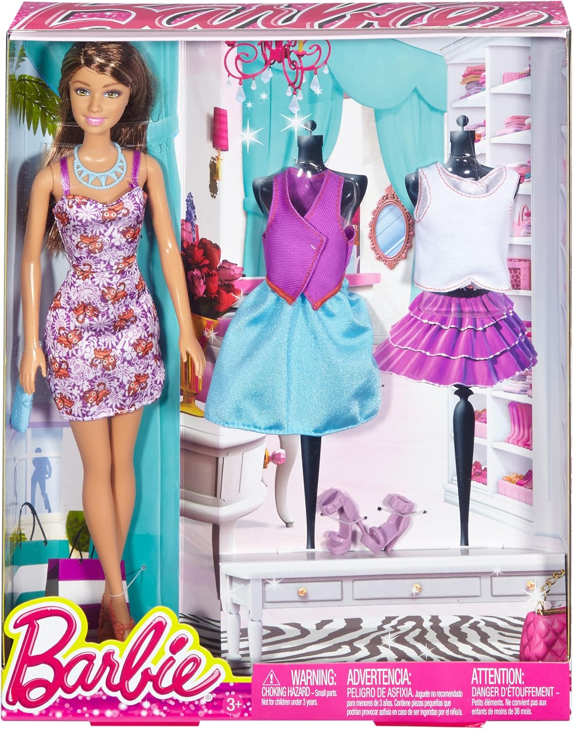MATTEL Barbie - Bambola Fashionistas in abito HRH22