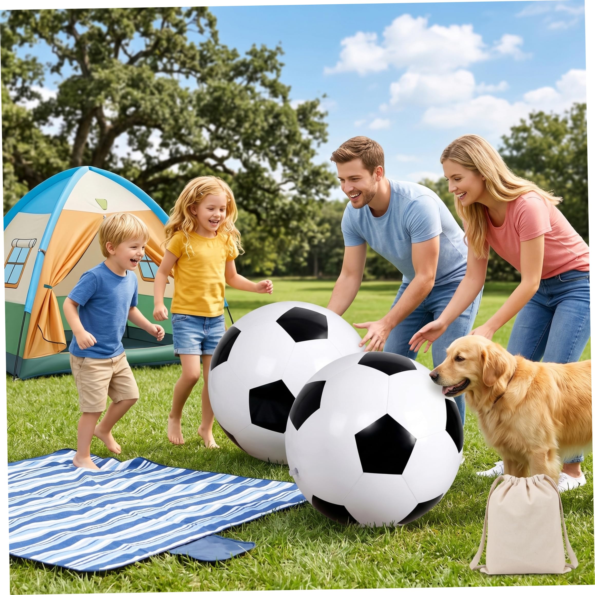 Balón de fútbol Inflable Gigante de 2 uds., Pelota de Playa de fútbol Inflable de PVC para diversión al Aire Libre, Gigante de 39, 37 Pulgadas