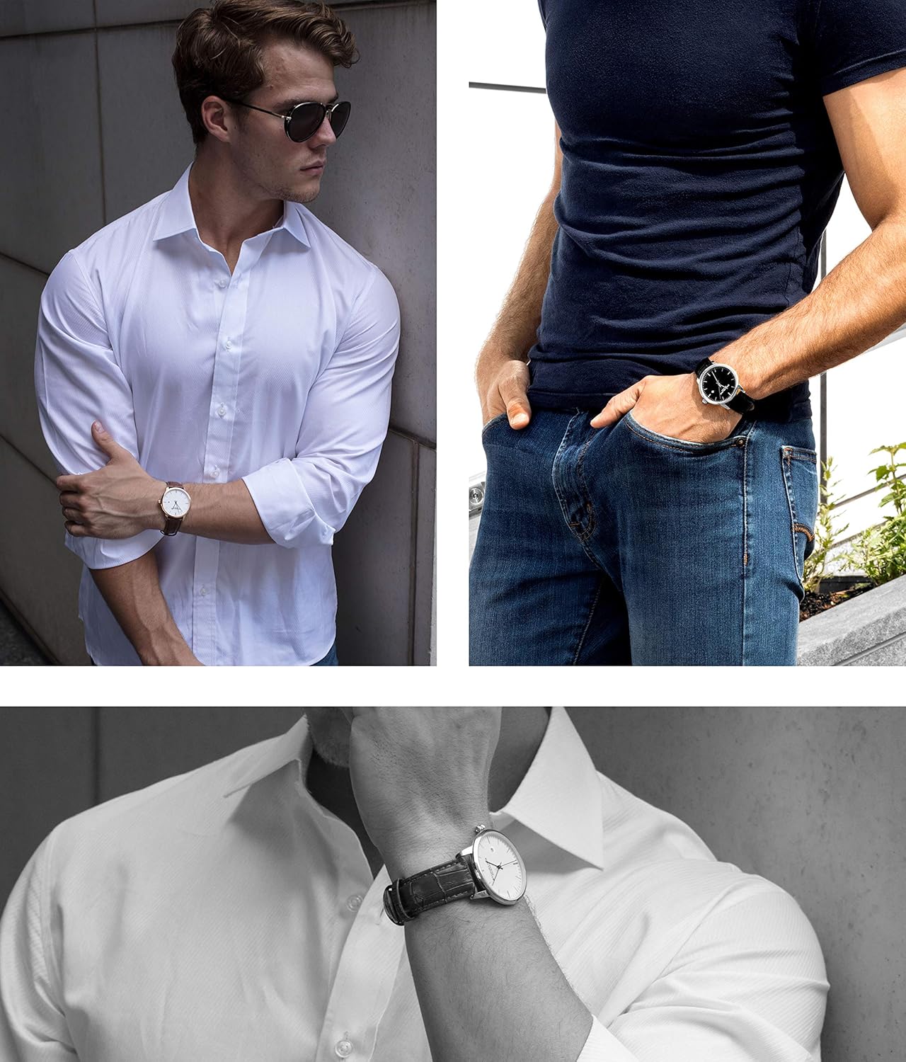 Stuhrling Original Relógio masculino preto com pulseira de couro de bezerro, clássico, relógio de pulso minimalista, mostrador analógico com data, relógio preto masculino em promoção! Veja a oferta e mais achadinhos de Relógios de pulso 6 Hoje é o melhor dia para comprar Stuhrling Original Relógio masculino preto com pulseira de couro de bezerro, clássico, relógio de pulso minimalista, mostrador analógico com data, relógio preto masculino com aquele preço maroto! Promoção! Aproveite a oferta! 6