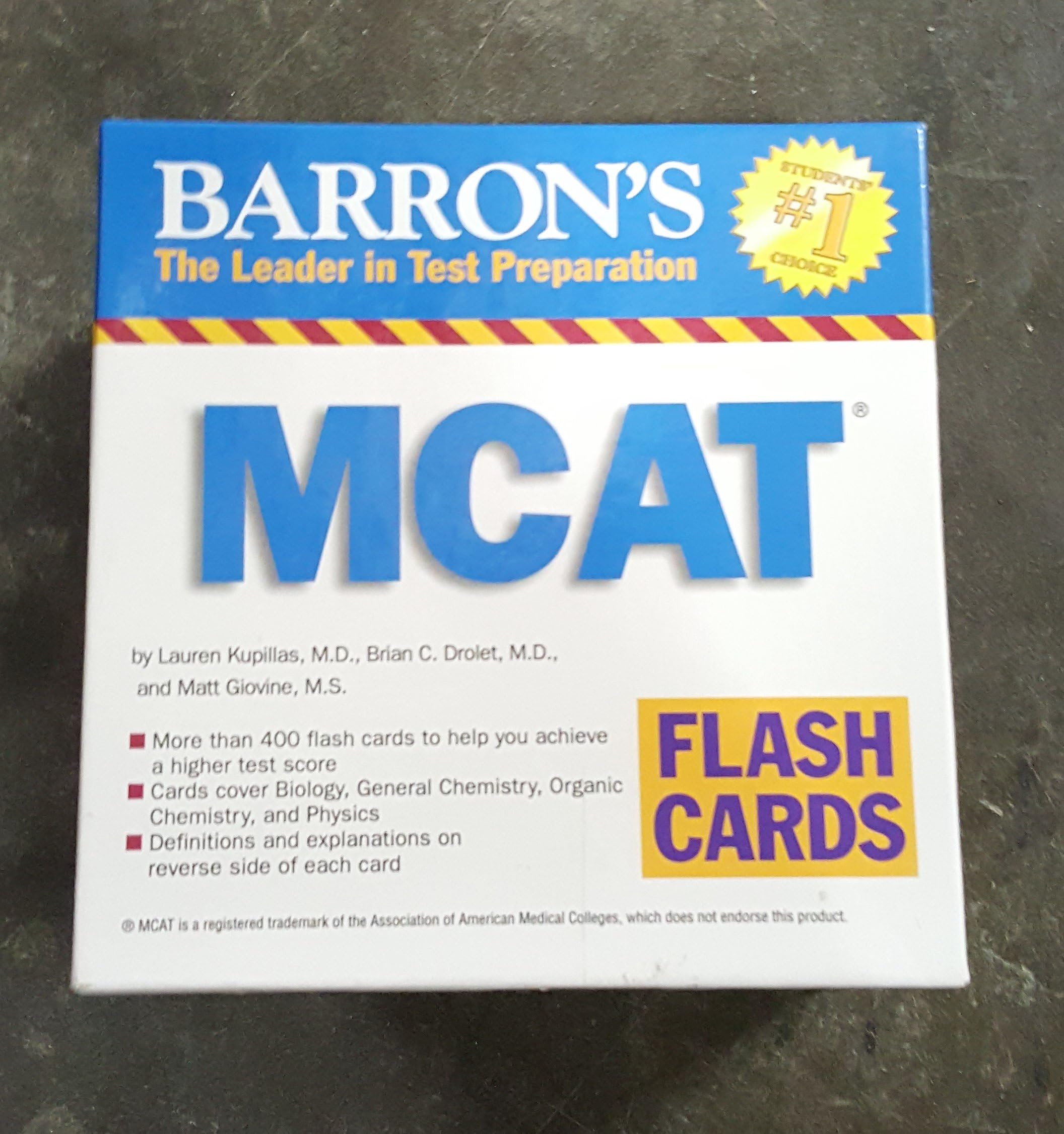 Barron's MCAT Flash Cards
