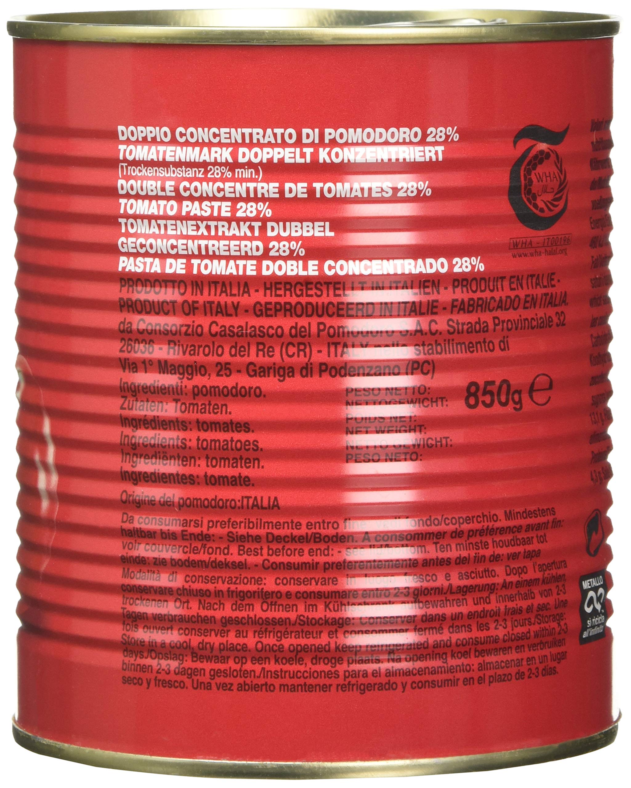 DE RICA - Tomatenpuree, 12er pack (12 X 850 GR)