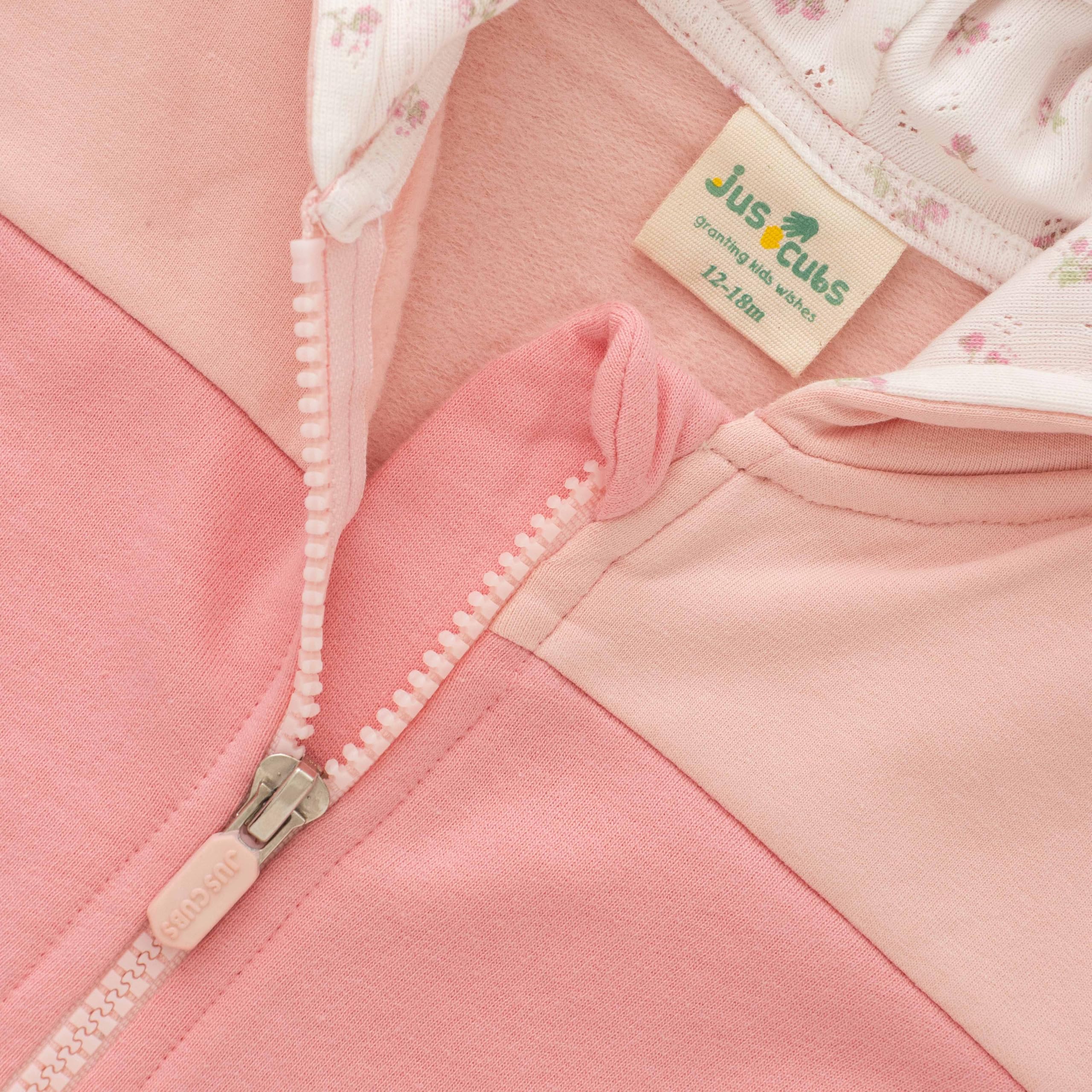 Jus Cubs Girls Cotton Infants Graphic Printed Hoody (in, Age, 18 Months, 24 Months, Pink) - Image 3 thumbnail