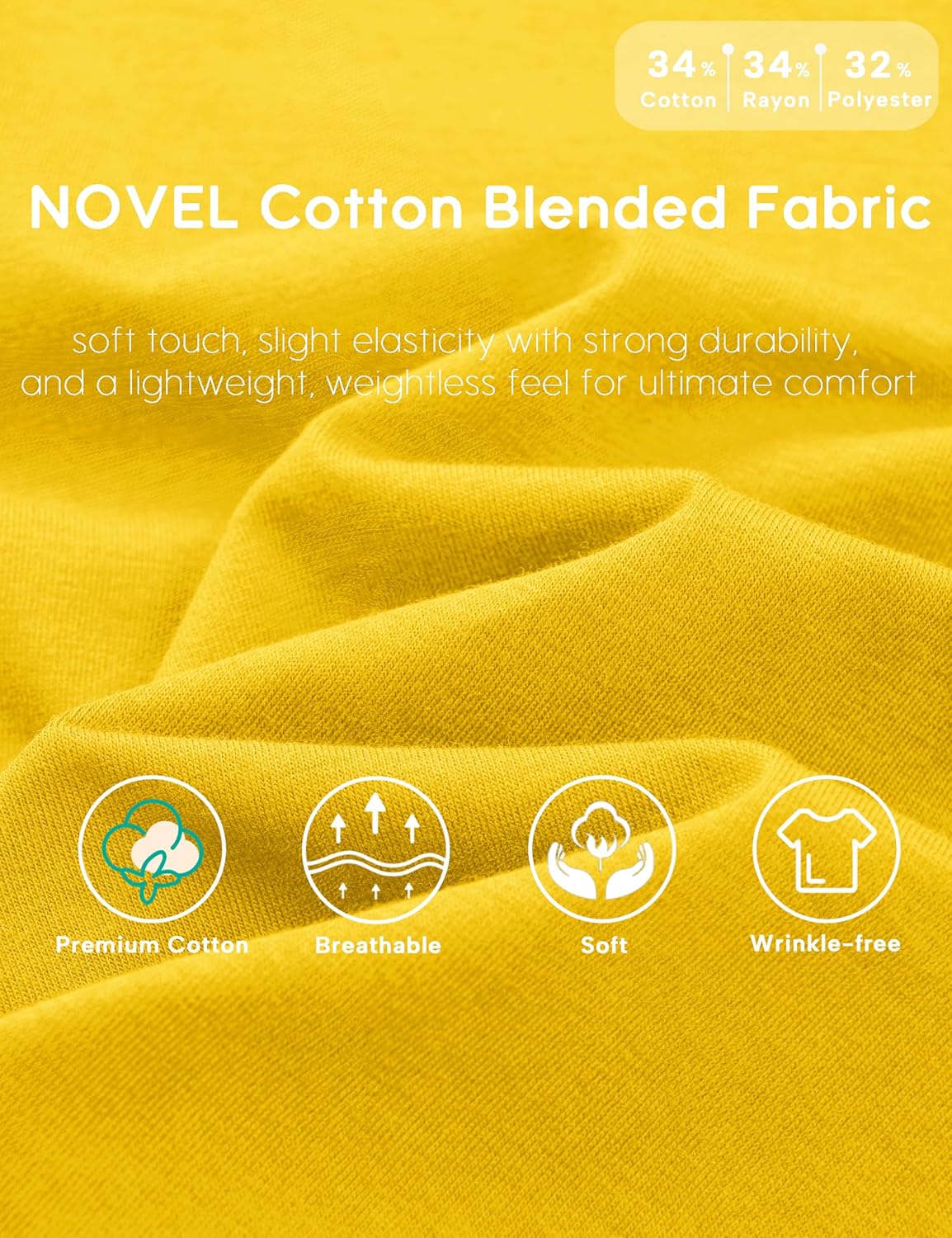 YUCOLEN Long Sleeve Shirts for Women Cotton Crewneck Casual T-Shirts Soft Basic Tee Long Sleeve Tops - Image 7