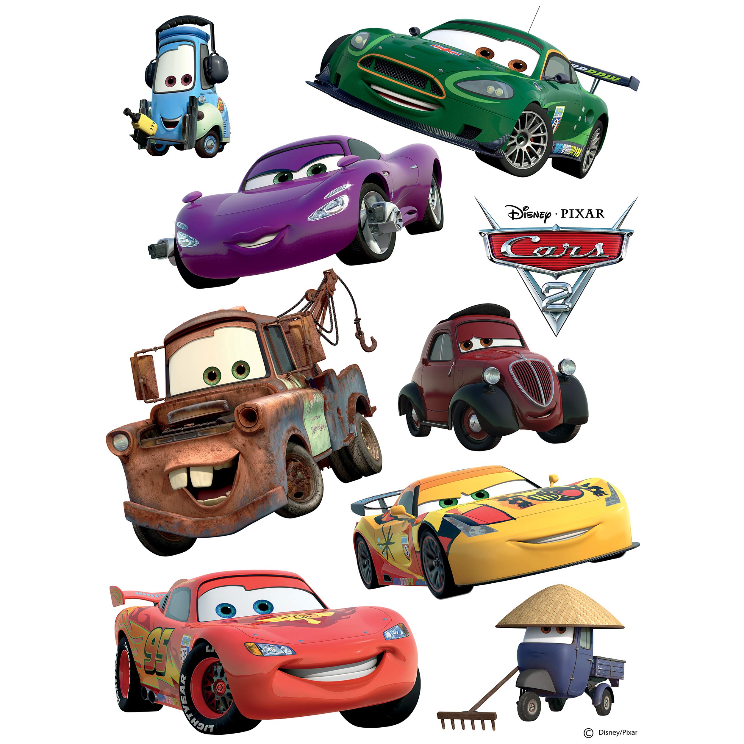 alles-meine.de GmbH Sitzgruppe für Kinder - Tisch + 4 Kinderstühle - Größen & Motiv & Farbwahl - Cars - Auto - Lightning McQueen/blau - inkl. Name - höhenverstellbar - 1 bis 8 ..