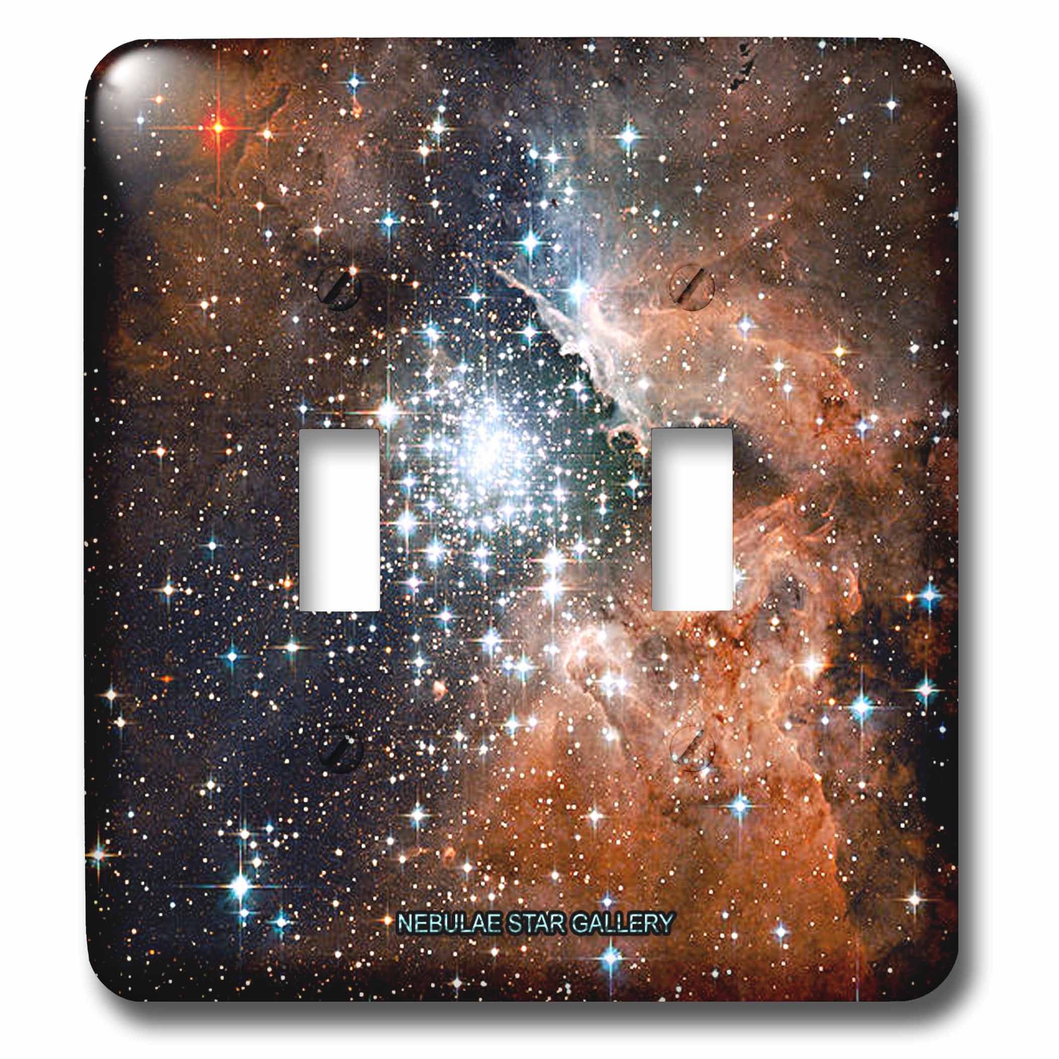 Galaxy et nebula interrupteur double de décoration moderne
