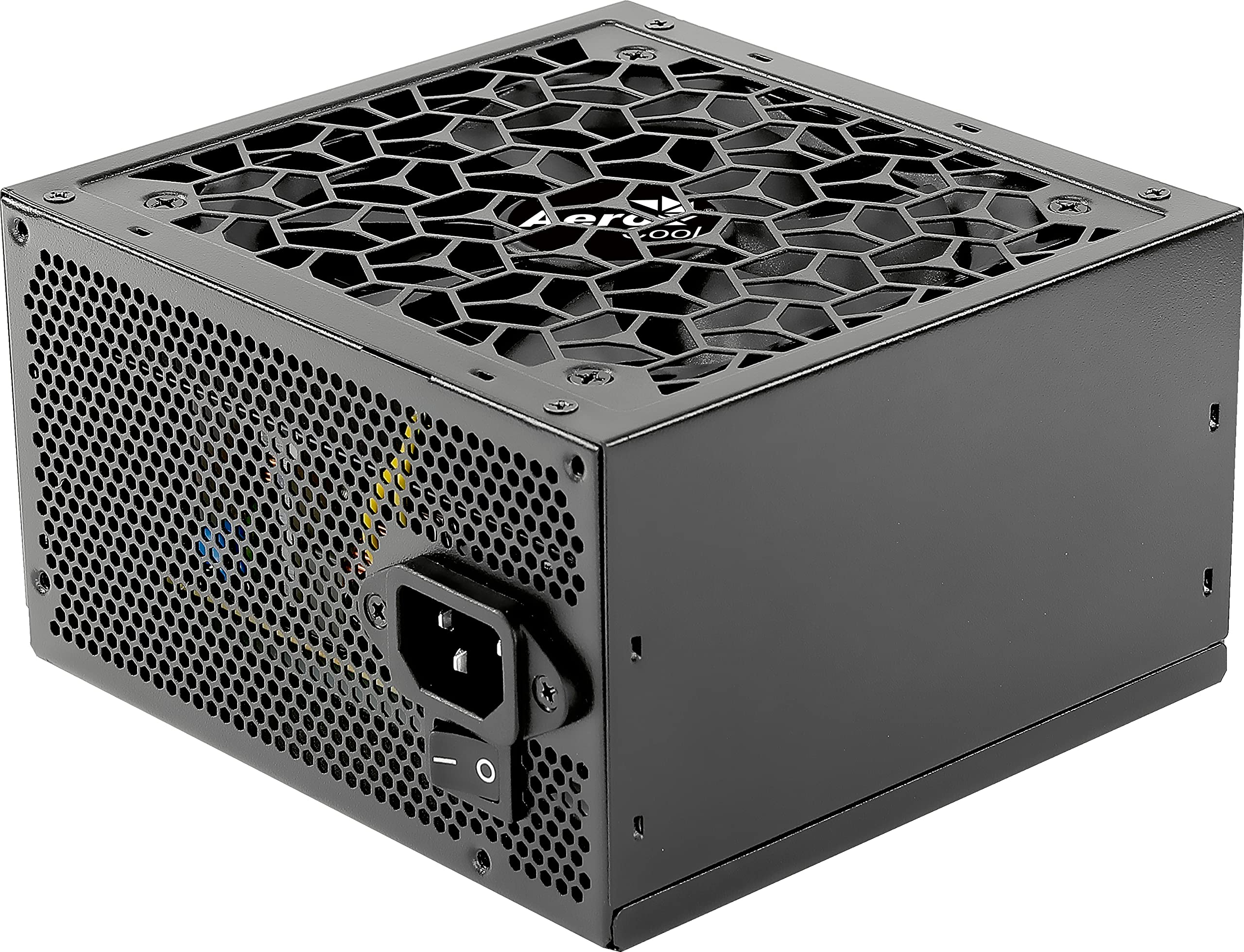 Aerocool AEROW650, Fuente de Alimentación PC 650W, 80Plus White 230V EU, ATX 12V, Ventilador 12cm, Negro