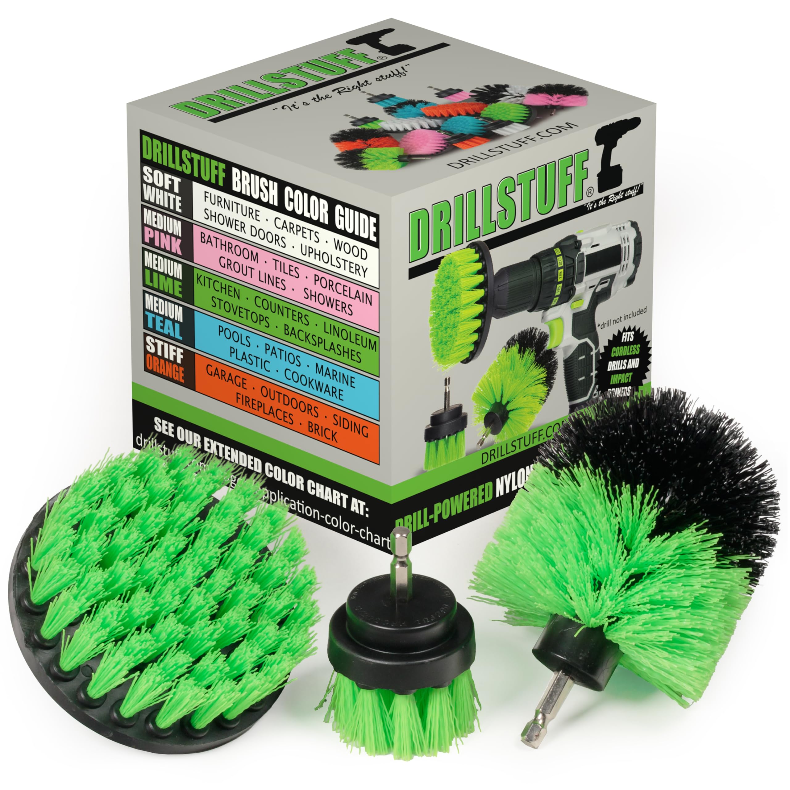 Electric Spin Brush Fixment Kit - Artykuły do czyszczenia kuchni - Wiertarka - Zestaw szczotek do czyszczenia kuchni - Akcesoria kuchenne - Środki do czyszczenia domu