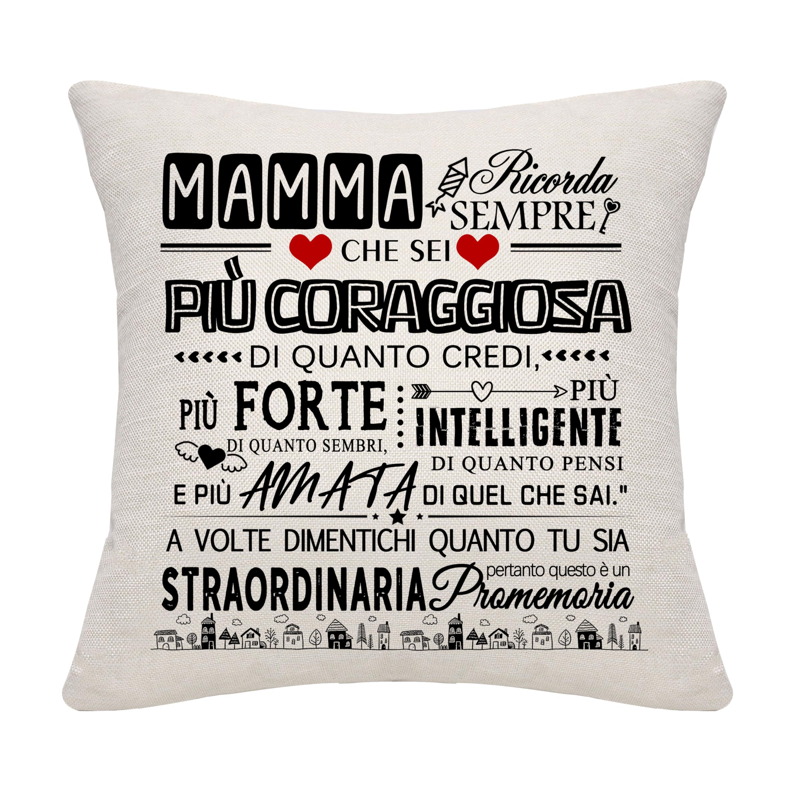 Regalo per la Mamma Ricorda Sempre Tu Sia Straordinaria Copricuscino per la Mamma Madre da Figlia Figlio Miglior regalo per la Mamma Regalo ispiratore per il compleanno Festa della mamma Natale(mamma)