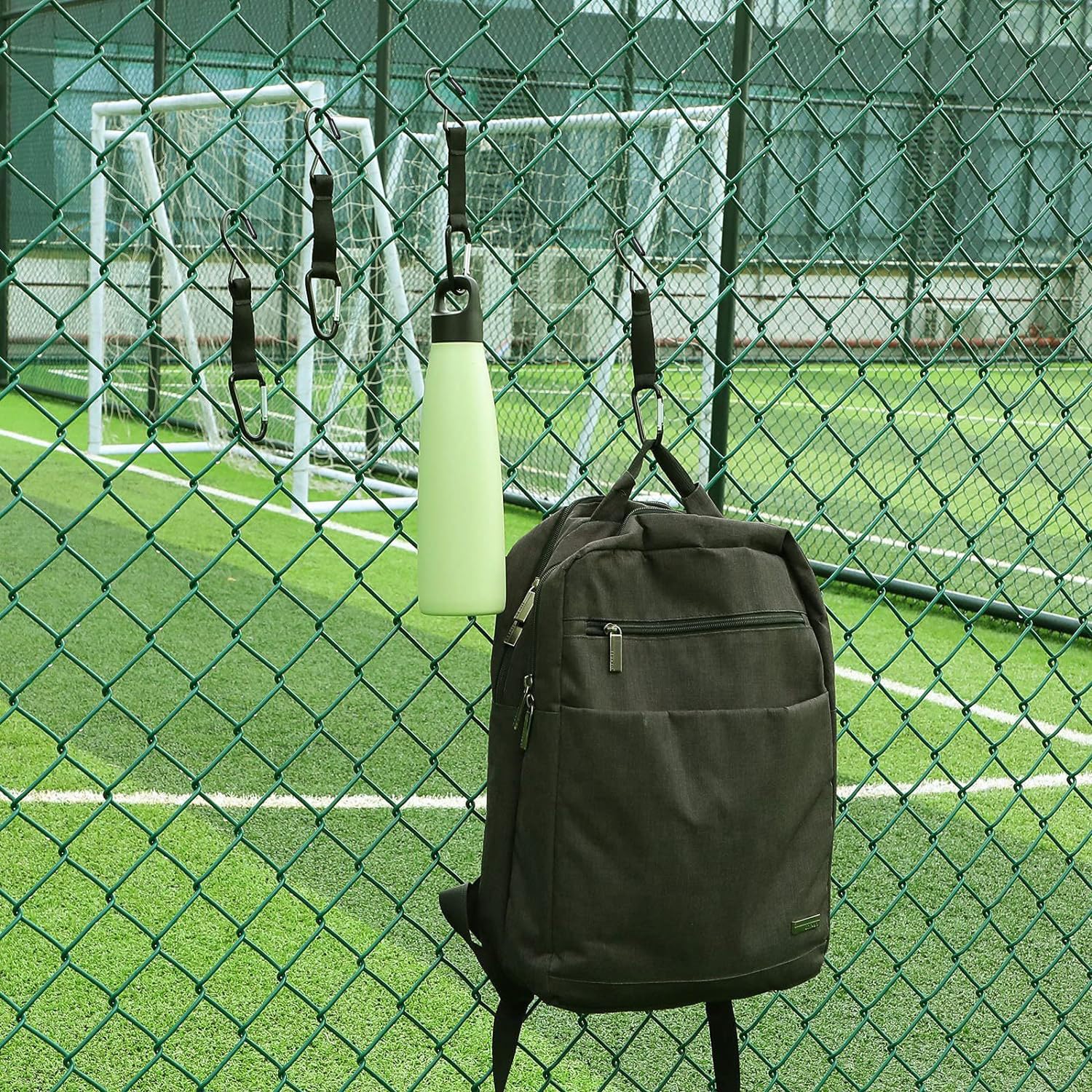 Kuyafenni Fence Hooks for Baseball Bag Softball Bag, Baseball Coaching Accessories, Safety Metal Buckle Hook for Outdoor Sports Backpacks Water Cups Camping Equipment, Tent Hooks 6 Pcs : Home & Kitchen