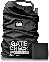Bramble - Gate Check Transporttasche für Kinderwagen (L, Groß 116x53x34cm) Buggy Tasche Flugzeug - Wasserabweisend (Schwarz)