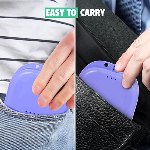 Vista 31 de Estuches de retención – Paquete de 4 surtidos – Funda protectora bucal inodoro – Ventilada e higiénica para transportar y proteger aparatos Negro