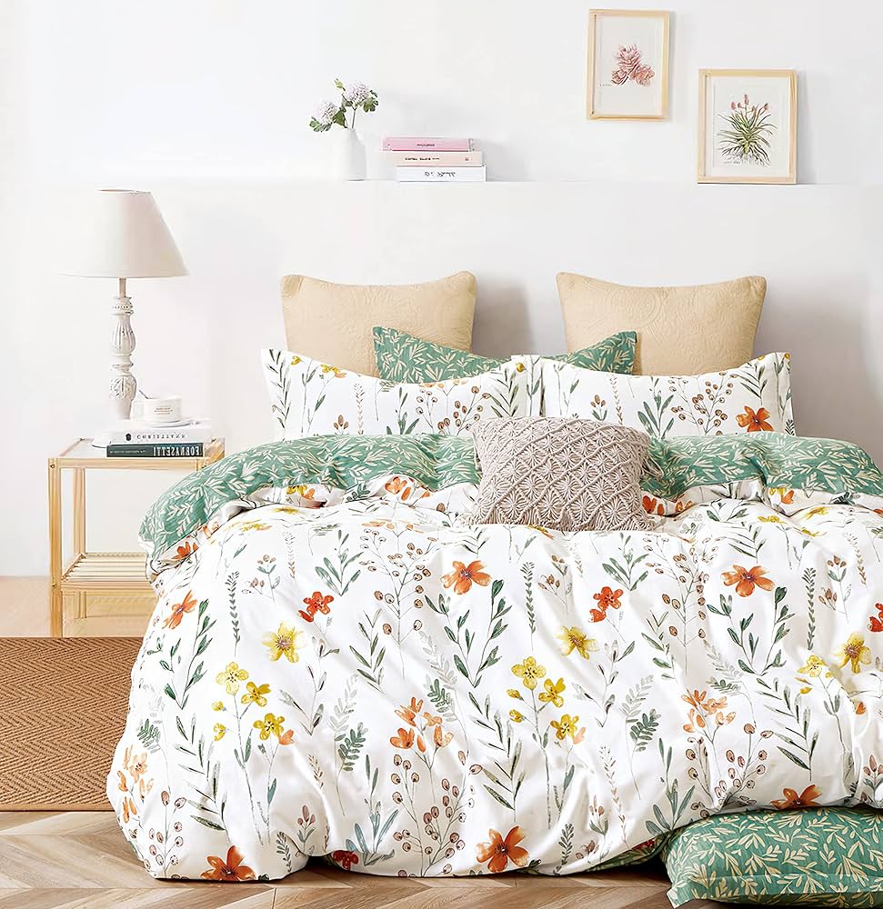 新品★綿100%ナチュラル草花柄のシングル掛け布団カバー枕カバー３点セット flora_top-s.jpg?fitin=272:272