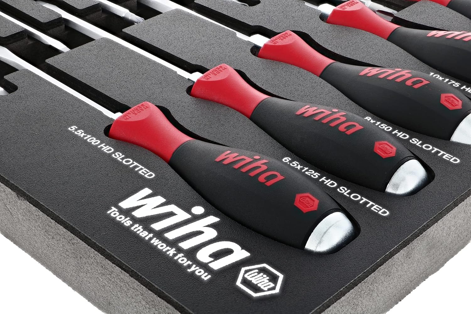 Limited Wiha 53180 | 10 Piece Extra Heavy Duty SoftFinish Cushion Grip Screwdriver Tray Set Cheap Wiha 53180 | 10 Piece Extra Heavy Duty SoftFinish Cushion Grip Screwdriver Tray Set