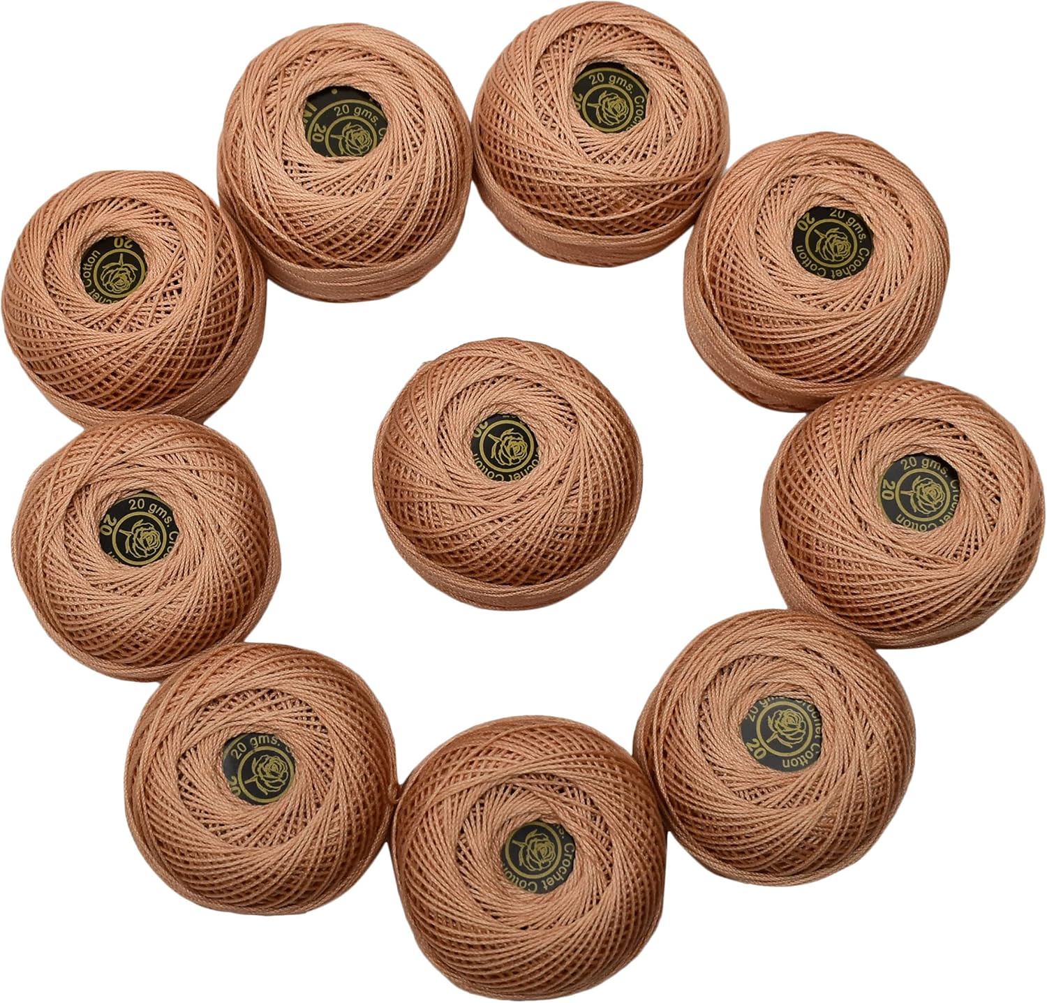 Red Rose Crochet Cotton Hand Embroidery Titting Weaving Balls Knitting Stitching