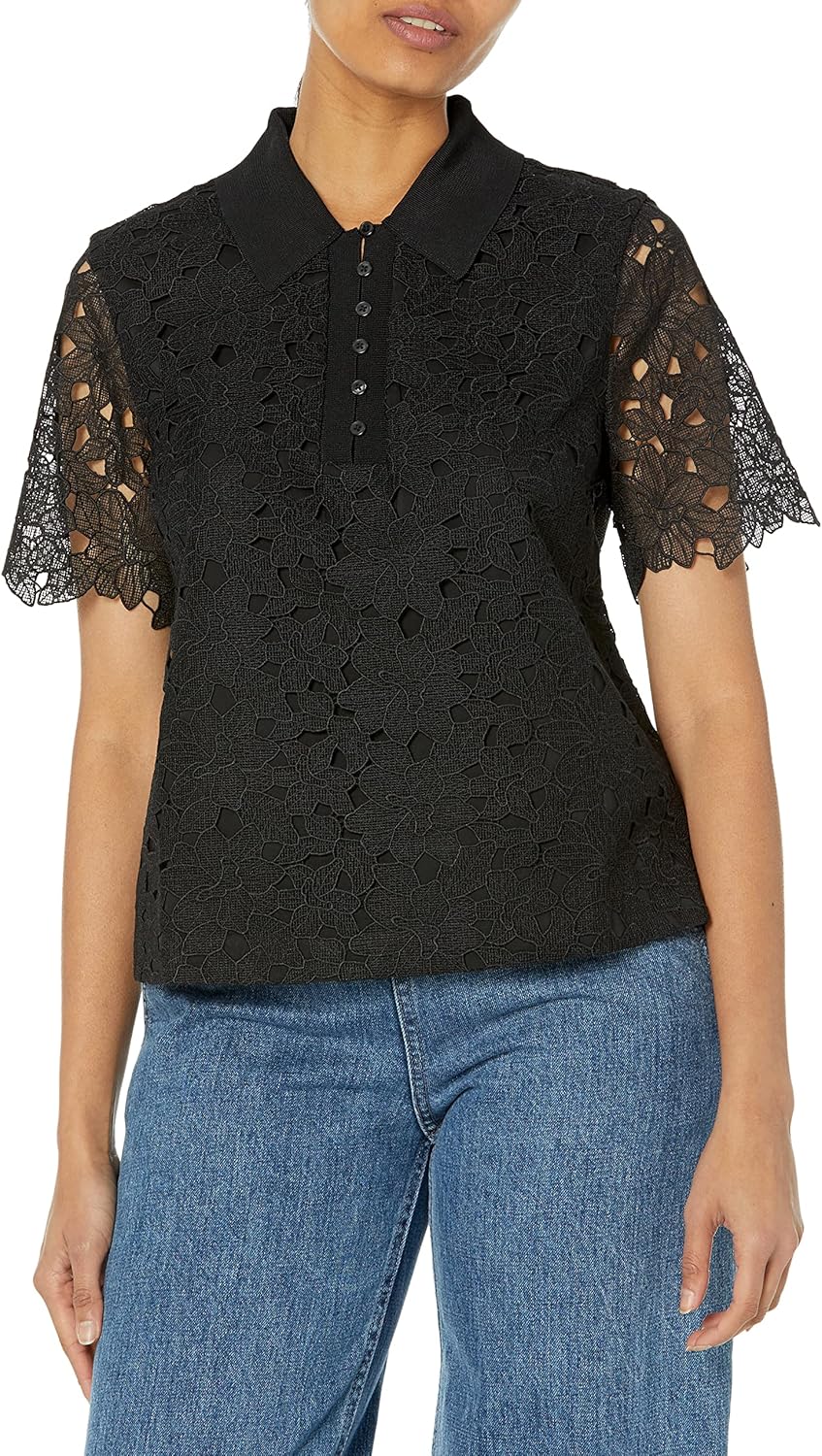 Club Monaco Womens Lace Shirt