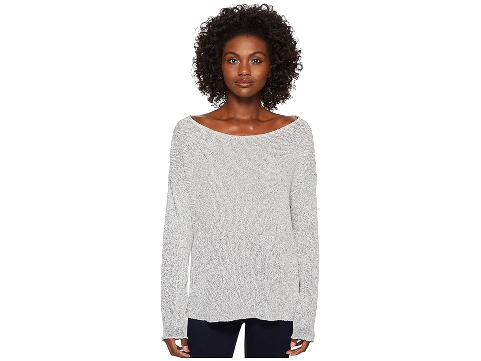 

Three Dots Boucle Sweater Knit Drop Sleeve Top (Night Iris) Women's Sweater