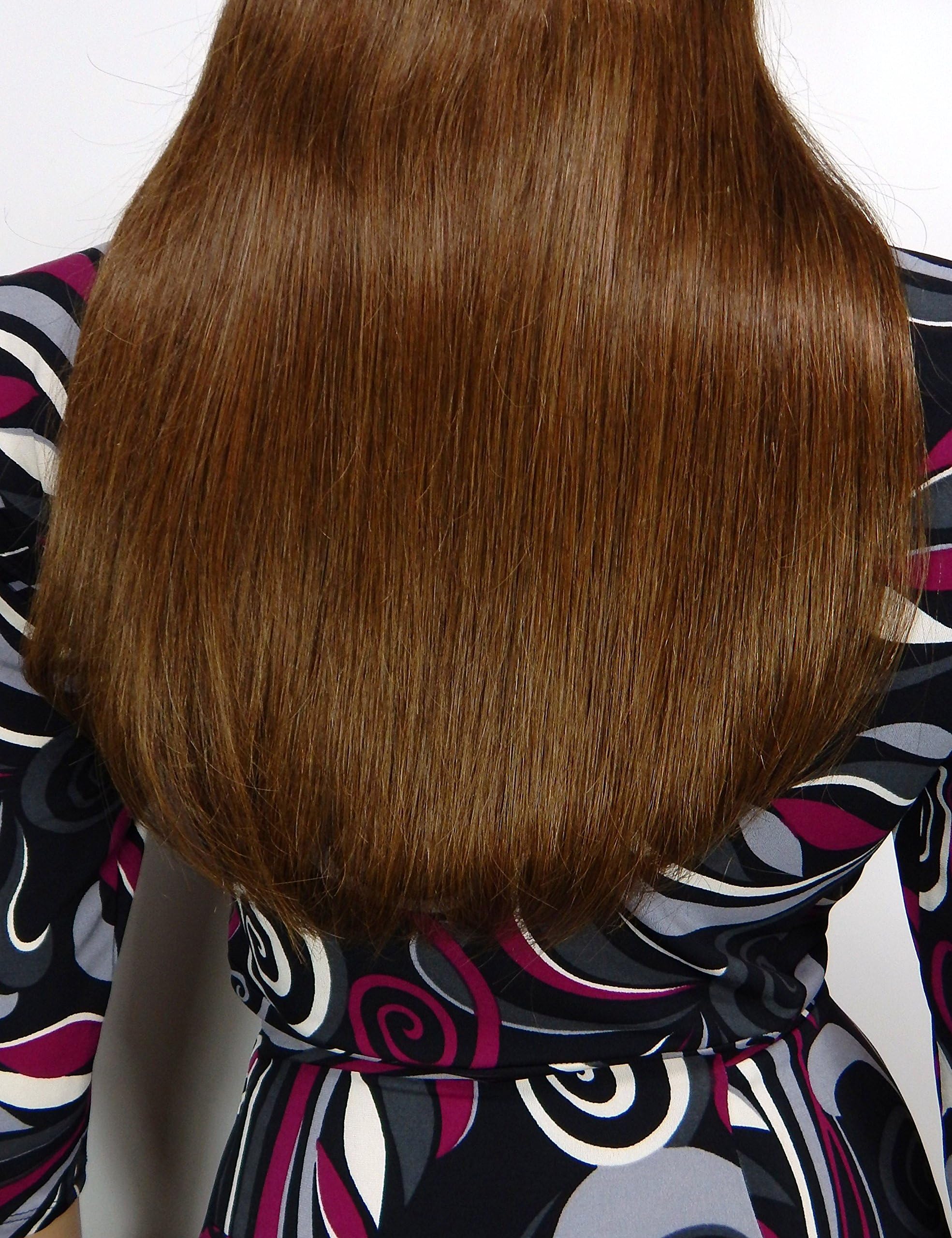 Halo - Flip in 100% Remy Human Hair No Clips, No glue, No Tape, No Damage! Super EASY!. 10 Colors to choose from. (12 inch, 6 Light Brown)