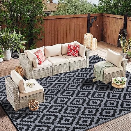 Sand Catching Rug Amazon.com: SAND MINE Waterproof Outdoor Rug 8x10 ft, Plastic ...