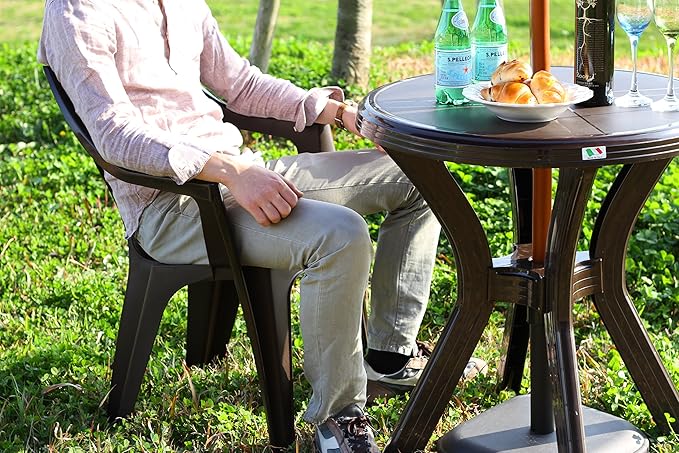 人気ブラドン 不二貿易 イタリア製 ガーデン プラスチックチェア