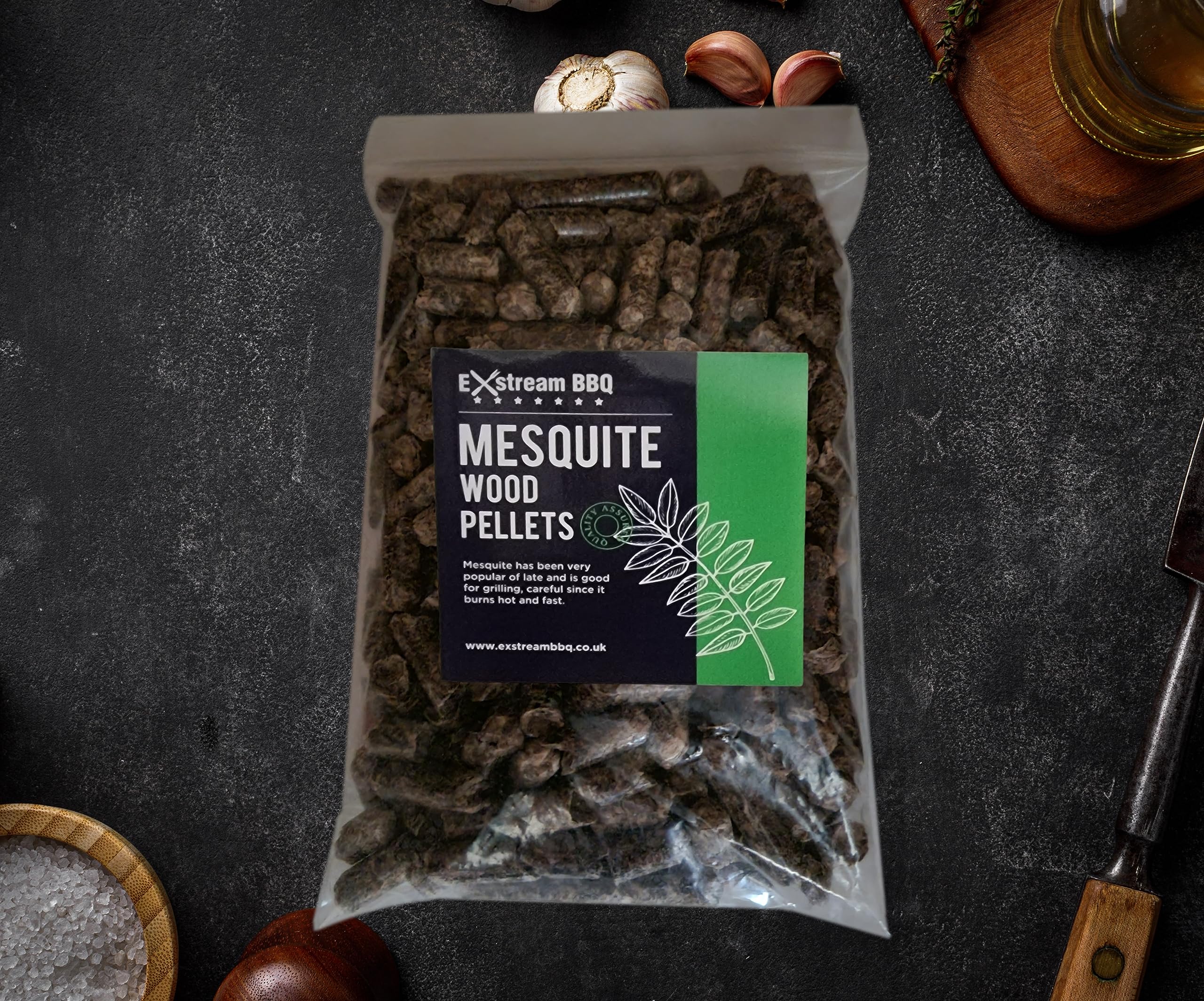 Exstream Brown Bbq 150G Pellet Variety Pack For Use With Ninja Electric Smokers - Resealable Bags (Mesquite)