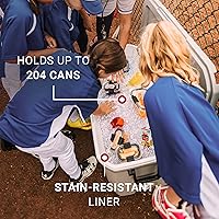 Vista 4 de Coleman Classic Series - Hielera portátil con aislamiento, resistente a fugas, para exteriores, conversa el hielo hasta por 5 días, 52, 70, 120