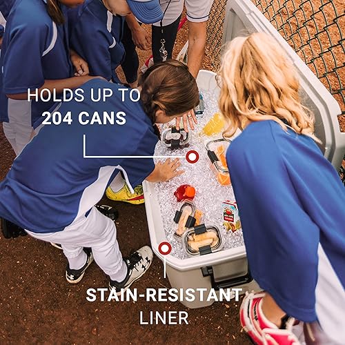 Miniatura 4 de Coleman Classic Series - Hielera portátil con aislamiento, resistente a fugas, para exteriores, conversa el hielo hasta por 5 días, 52, 70, 120 y