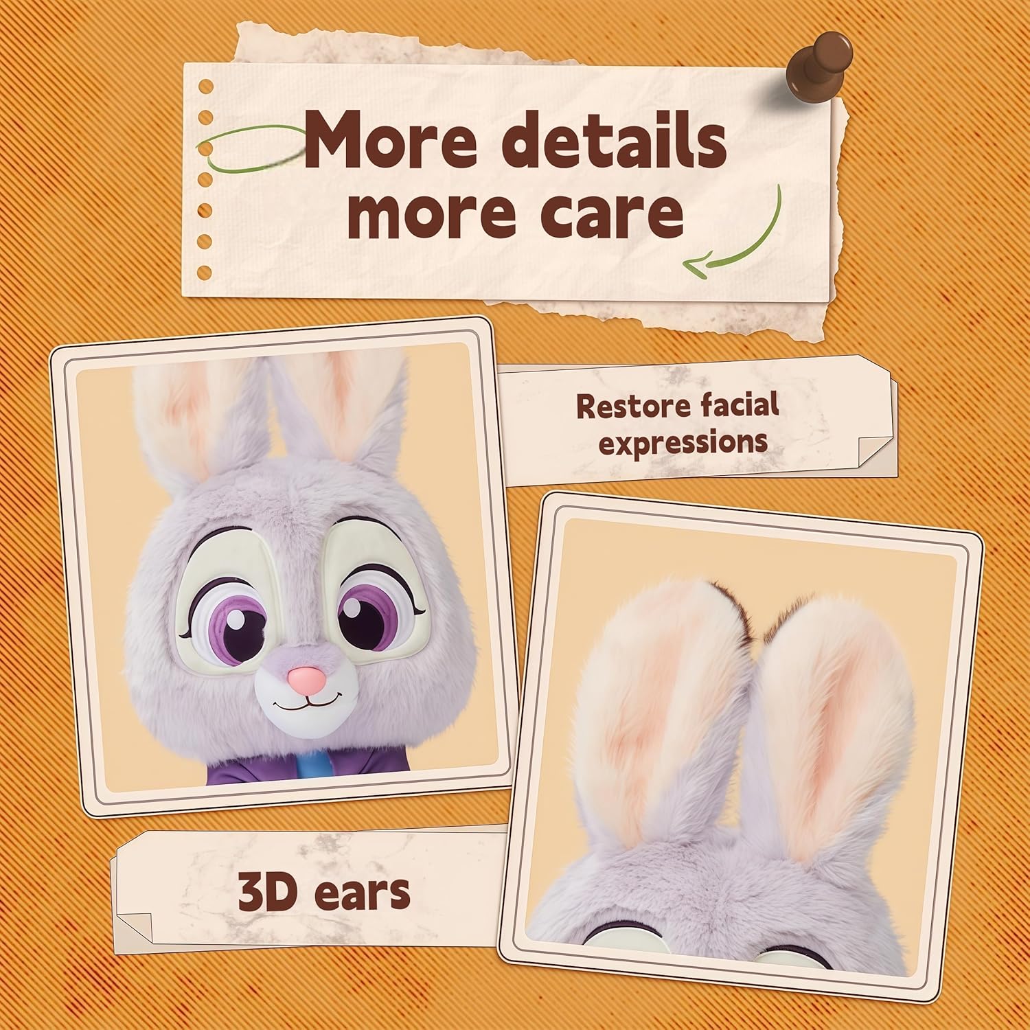 MINISO Judy Hopps from Zootopia - A Cute, Decorative, Everyday Companion Doll Perfect for Easter or Valentine's Day. (Judy)