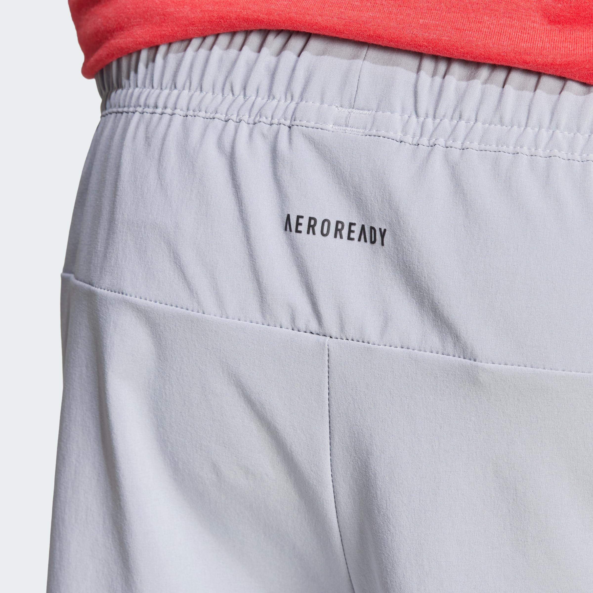 adidas Mezczyzni D4T Workout Short Shorts, halo silver, XL 5 inch