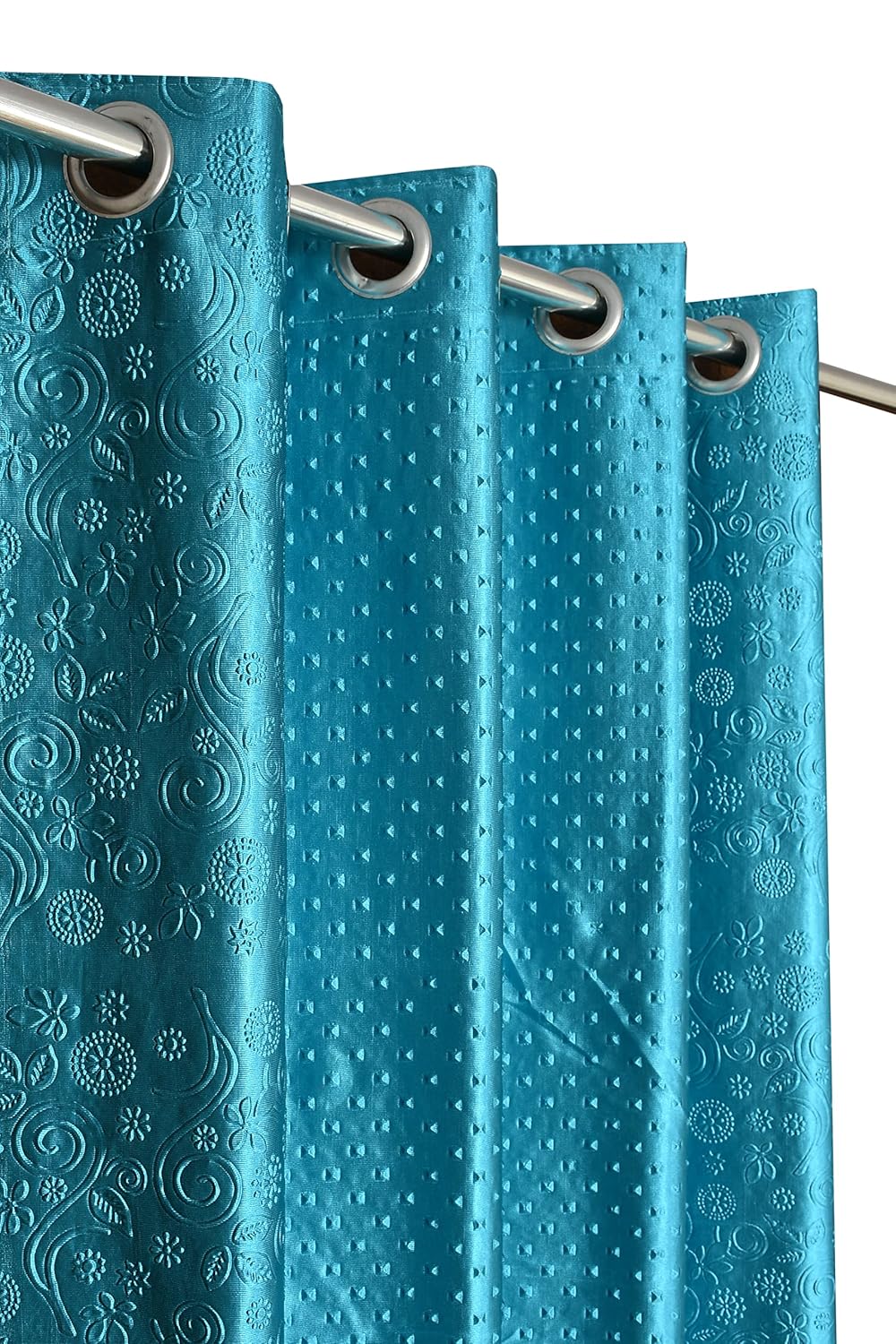 Buy HOME UTSAV Embossed Pyramid Solid Punching Heavy Curtains for