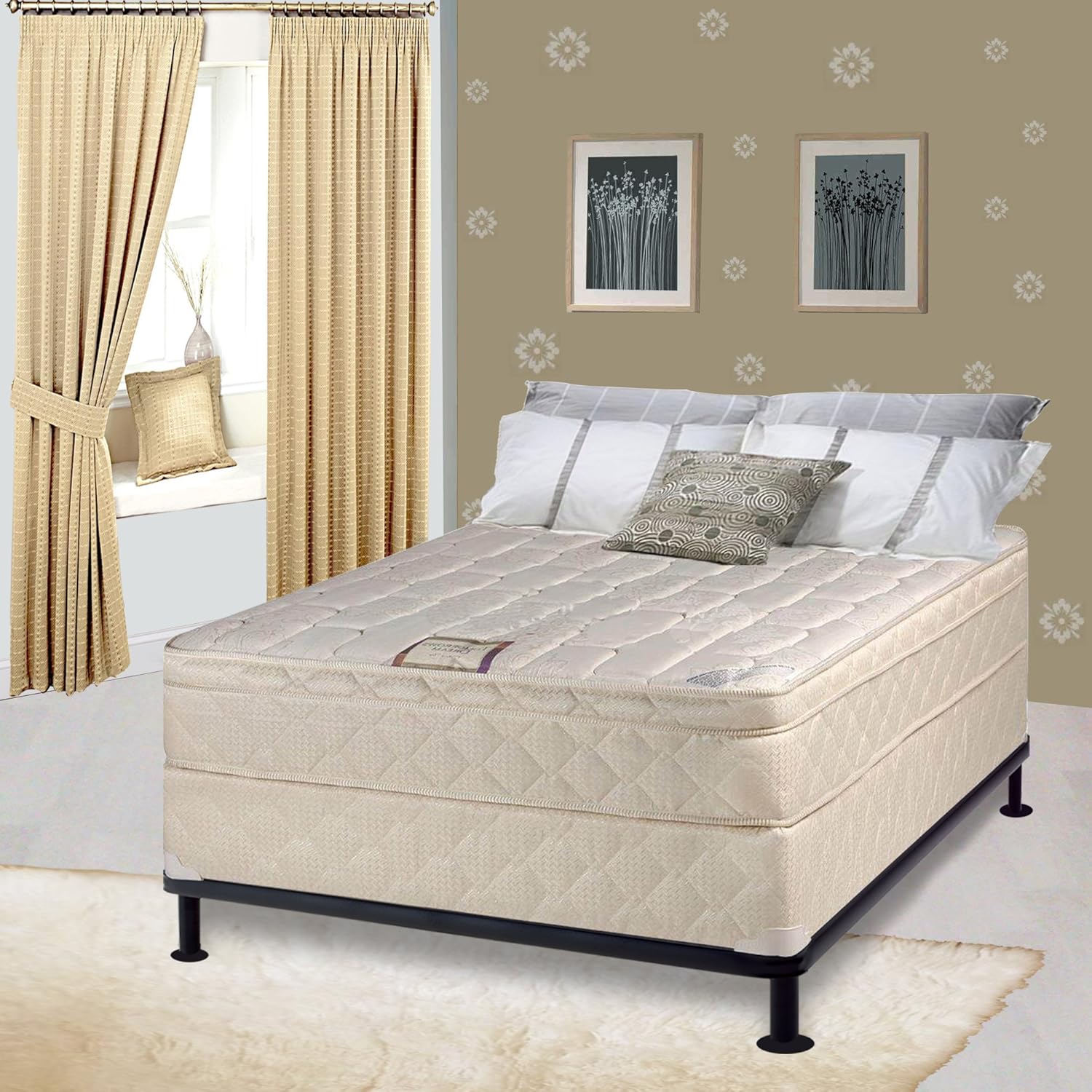 Wood Traditional Boxspring/Foundation For Mattress,