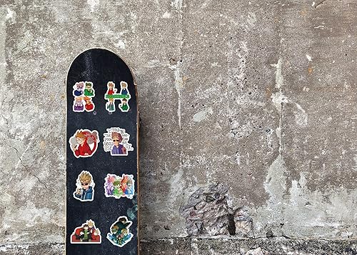 Miniatura 4 de Paquete de 62 calcomanías de anime Eddsworld, póster de manga de vinilo impermeable para botella de agua, laptop, teléfono, patineta, álbum de