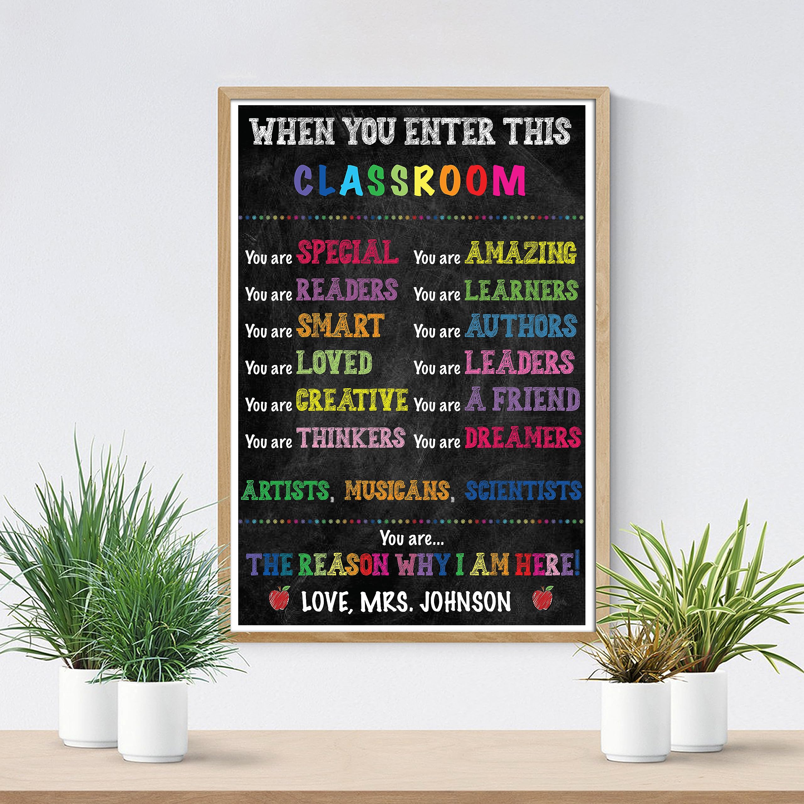 JSC368 Classroom Poster - 18x12 Inch Inspirational Education Poster For Teachers & Students