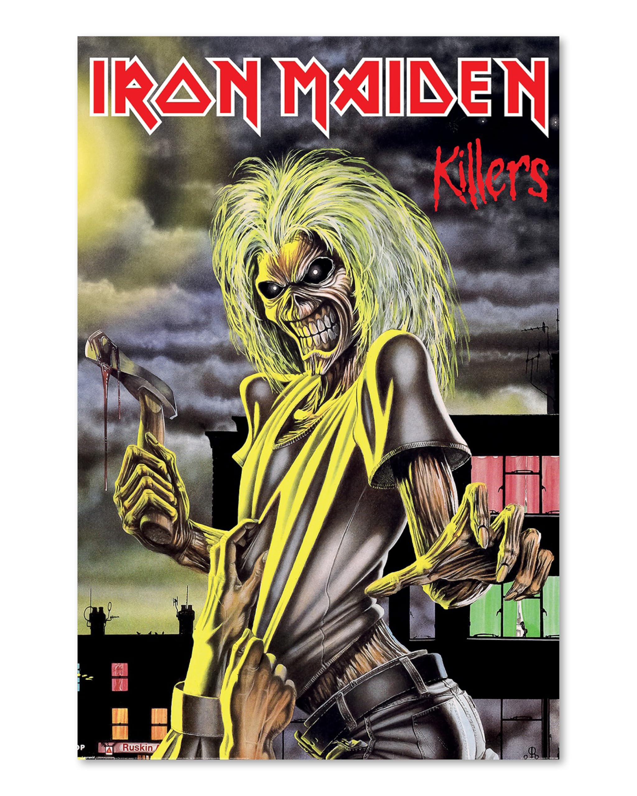 Pyramid International Colour Iron Maiden Killers 90Cm X 60Cm Maxi Poster, Official Licensed Band Wall Art, Large Heavy Metal Album Print For Bedroom, Studio Decor