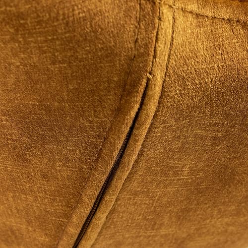 Miniatura 8 de GIA Home Furniture Series Taburete de metal giratorio y ajustable en altura de barra con asiento tapizado de terciopelo canela, color negro, juego