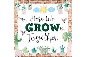 Decorably 53 Pcs Cactus Classroom Decor Set