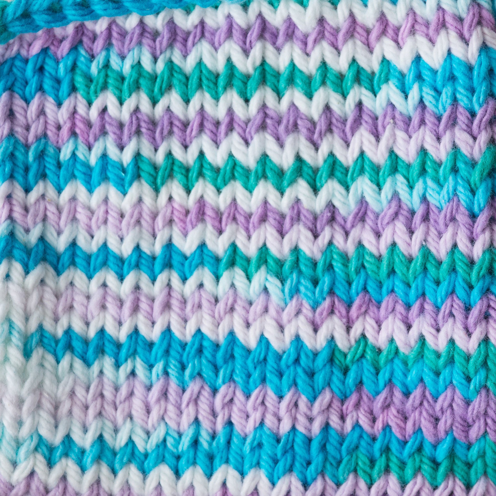Handmade Women Crochet Beanie Clem Lily Sugar N Cream Beach Ball Blue Cotton NEW Lily Sugar main image 2
