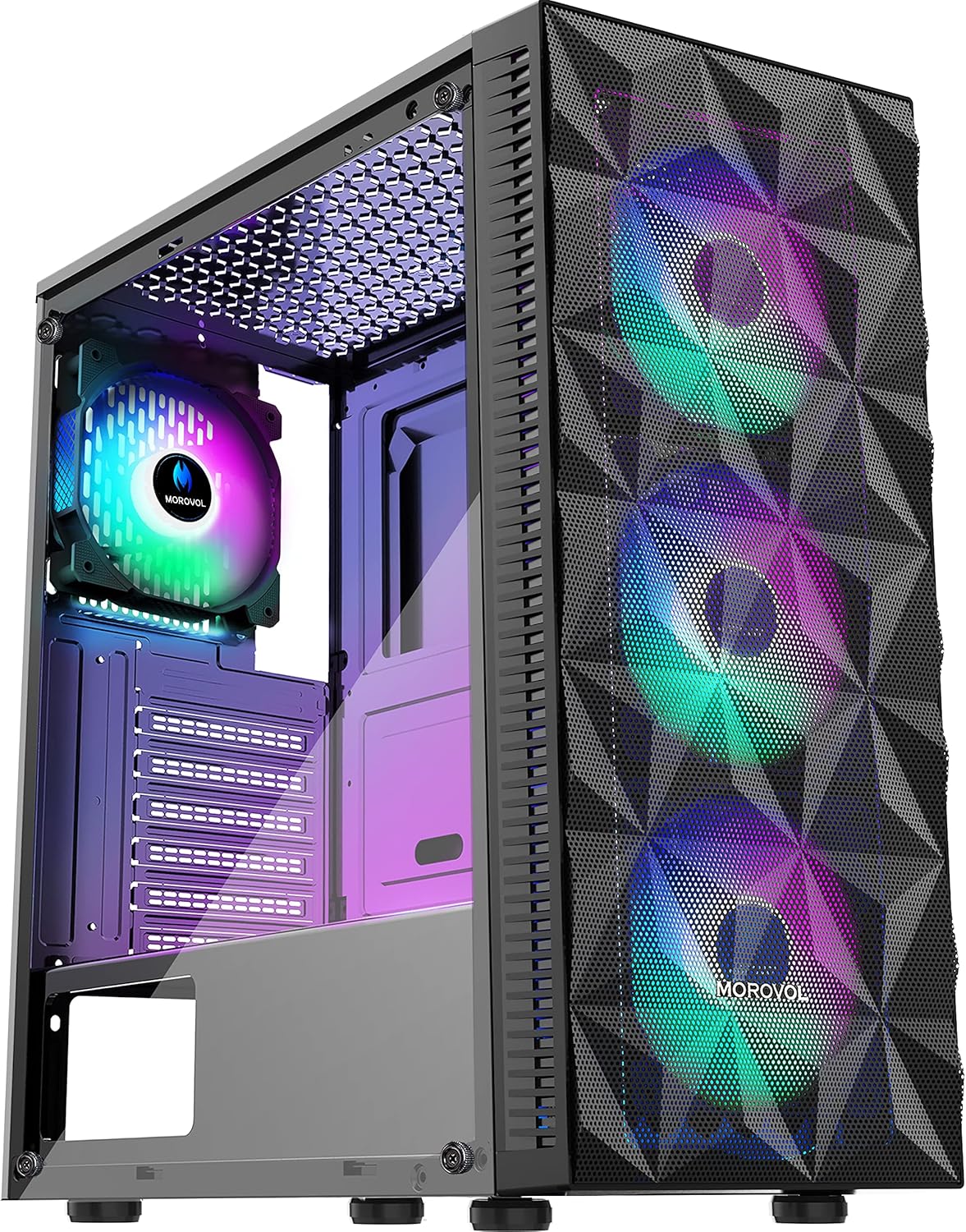 PC Case Pre-Install 4 RGB Fans