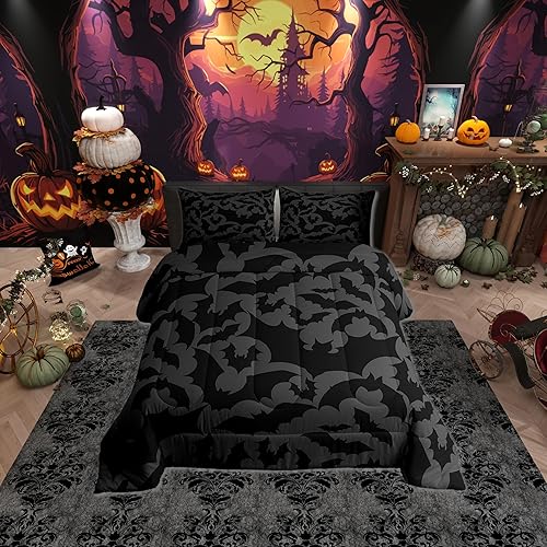 Miniatura 59 de Castle Fairy Juego de edredón de elefante de dibujos animados, tamaño individual, juego de edredón Kawaii de animales salvajes para niños y niños