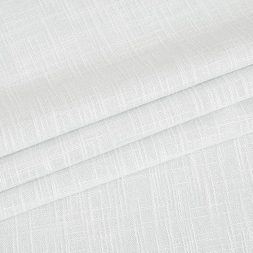 Miniatura 7 de Vision Home Cortinas opacas con bolsillo para barra, pestaña trasera, color blanco, 95 pulgadas, para sala de estar, guardería, paneles de ventana,