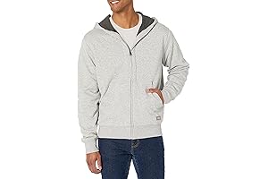 Dickies Men's Thermal Lined Full-Zip Fleece Hoodie with DWR