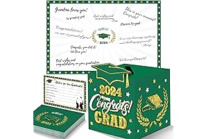 Green and Gold 2024 Card Box and Advice Cards